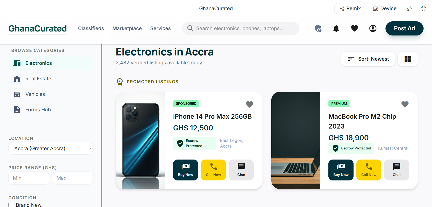 Curated Ghanaian craftsmanship